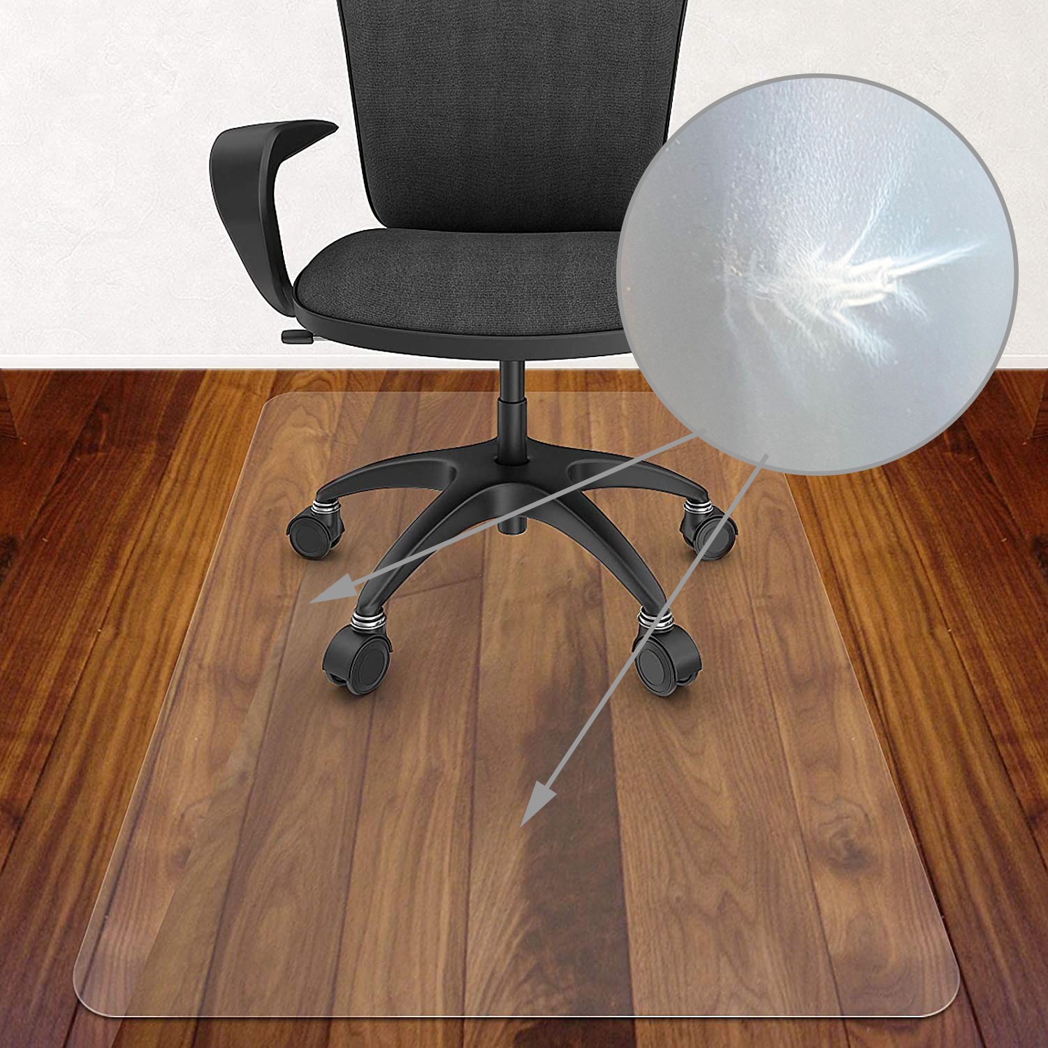 Covoras protectie pardoseala,140x100 cm, aspect mat, grosime 0.5 mm, PVC, RESIGILAT - imagine 11